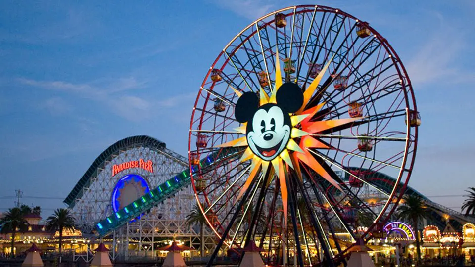 Ferris wheel and amusement park