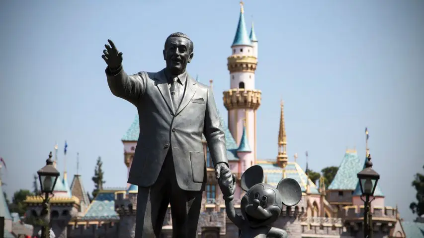 Disneyland charter bus statue image