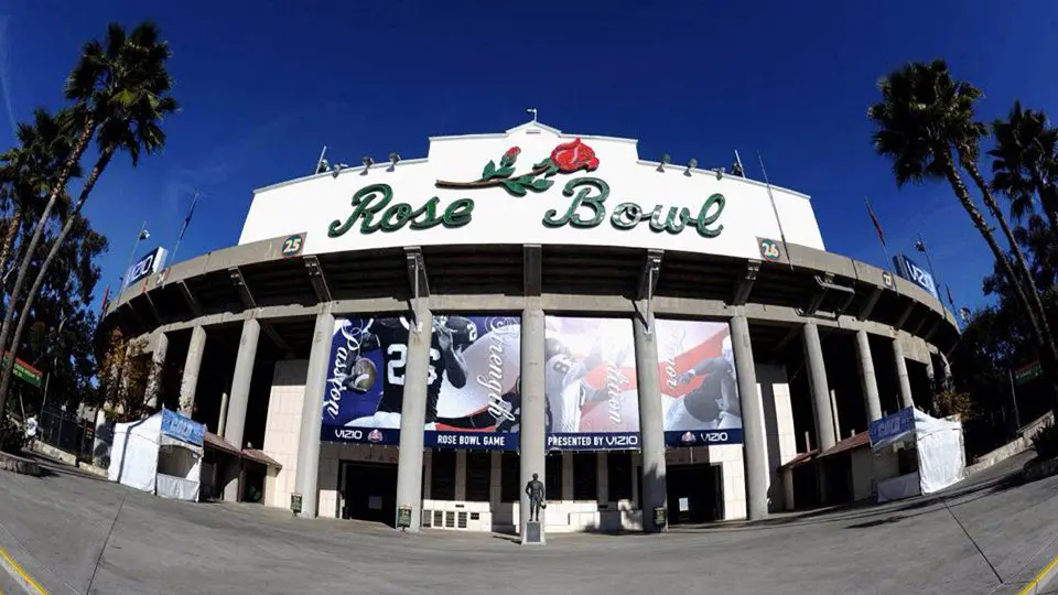 Rose Bowl stadium entrance view