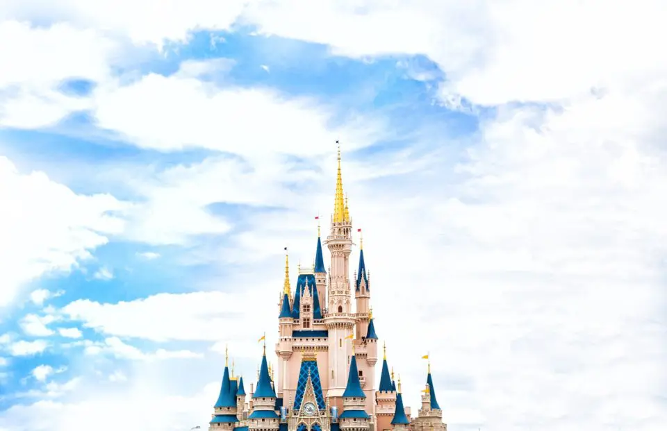 Disney castle under blue sky