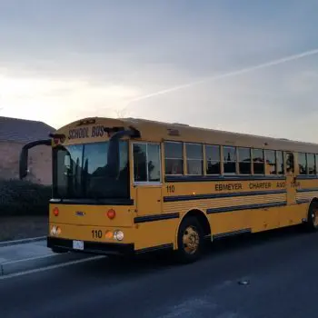 Yellow charter school bus