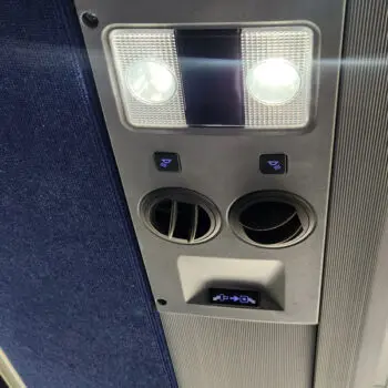 Overhead bus lights and vents