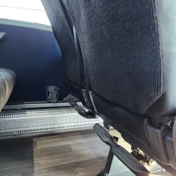 Comfortable modern charter bus seating