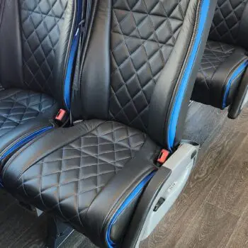 Luxury bus leather seating